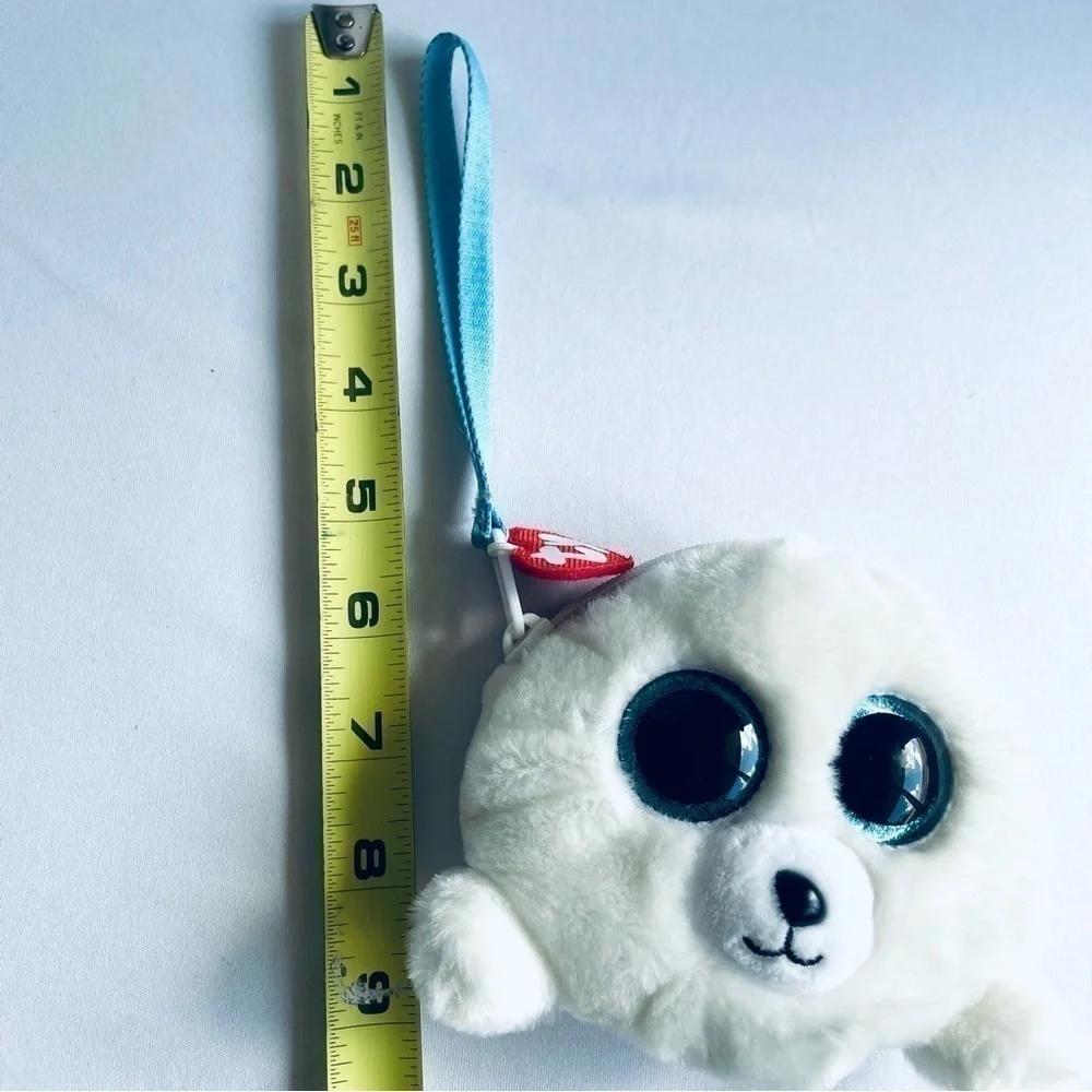 TY Icy Baby Seal Fashion Wallet Zip Closure for Kids, Girls and Boy